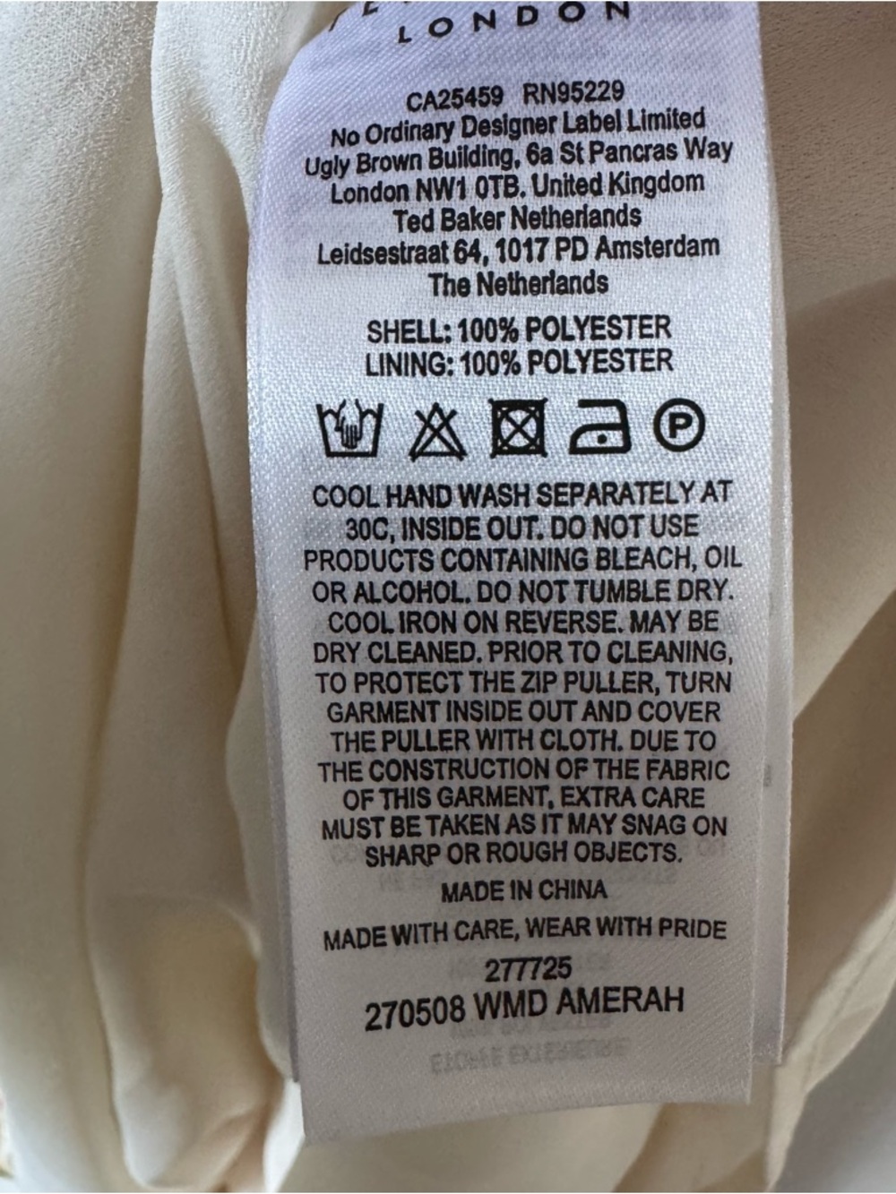Ted Baker Amerah Cross Front Floral Pleated Midi Dress Chiffon Yellow US 4 NWT - Picture 16 of 17